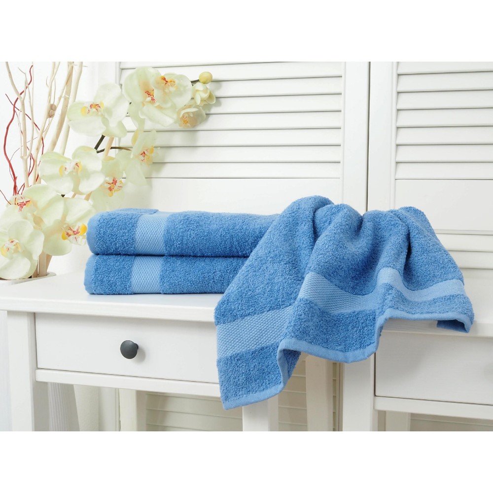 Bavlněný froté ručník Adria - Modrý