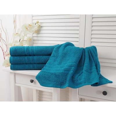 Bavlněný froté ručník Classic - Azurový modrý