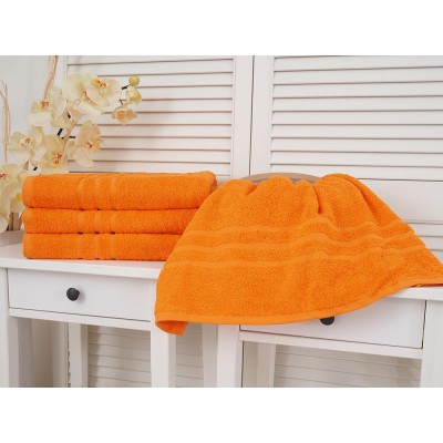 Bavlněný froté ručník Classic - Oranžový